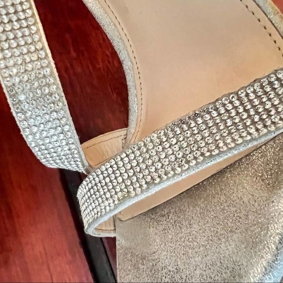 Maripe silver metallic, rhinestone, heels size 10 - Picture 9 of 9